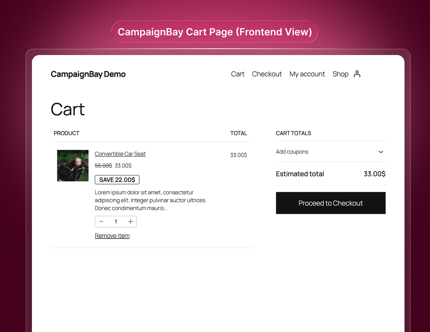 All Campaigns (Table View) – Filtering, sorting, and bulk actions.