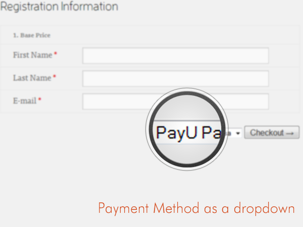 Checkout Page - Option of Payment by *PayU Money*