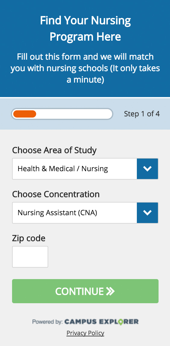 Campus Explorer widget that gets produced from either the shortcode or widget
