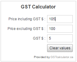 Widget example on the sidebar
