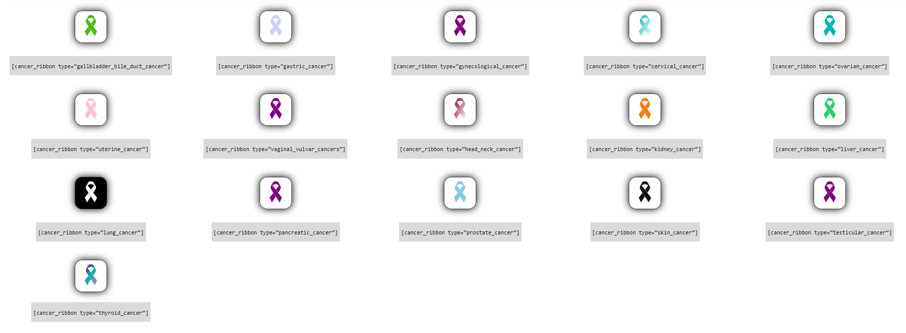 **Manually Override Ribbon Type** - Force a specific awareness ribbon type in WordPress regardless of the automatic awareness month detection.