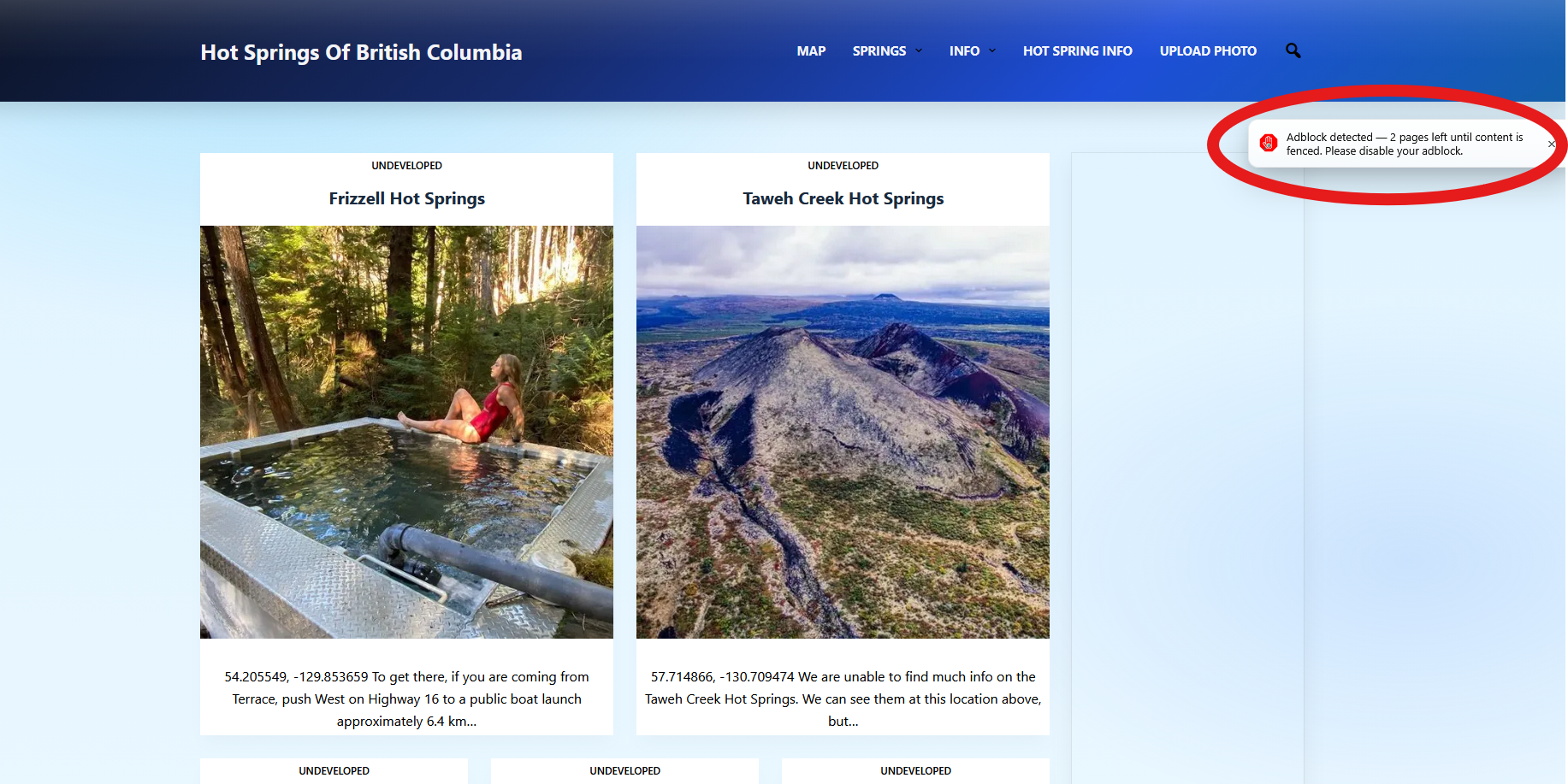 Grace warning tag (small notice before fence)
