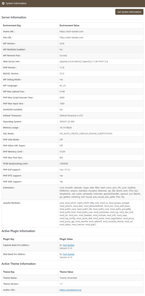 Block / Unblock IP Ranges Screen