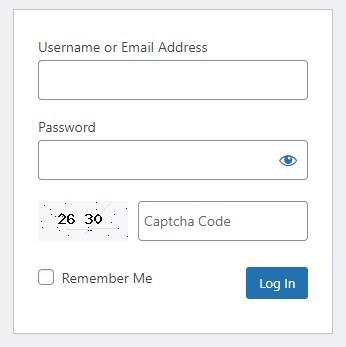 Example of CAPTCHA integration on the WordPress comment form.