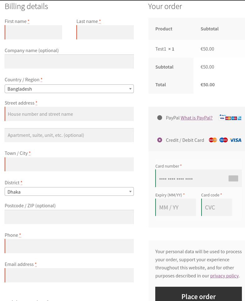 Cardinity Payment Gateway for WooCommerce Checkout