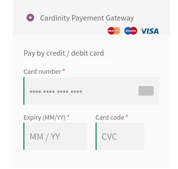 Cardinity Payment Gateway for WooCommerce External Hosted Checkout