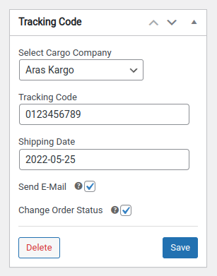 Tracking Code
