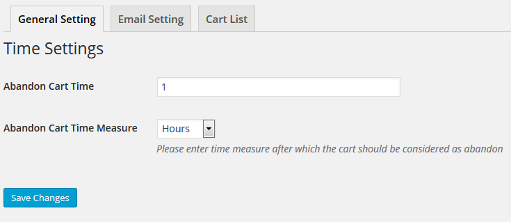 Customise the time delay before you follow up with abandoned carts.