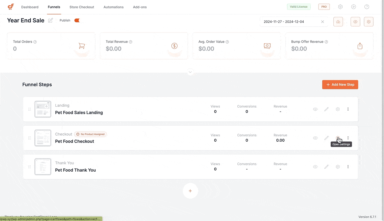 Add a product to your sales funnel.