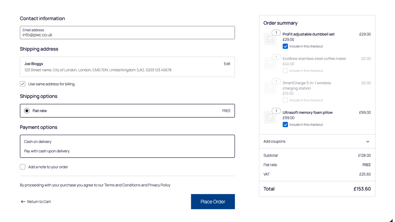 WooCommerce order list with Partial badge on relevant orders.
