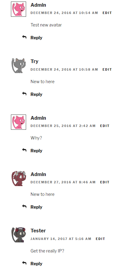 **Preview** - Enjoy the cute cat in your discussion. <a href="http://legofan.cc/hello-world/#comments-title" target="_blank">Live Demo</a>