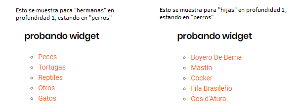 Ejemplo mostrar categorías en frontend