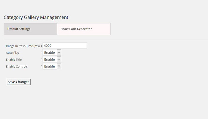 Admin panel visual