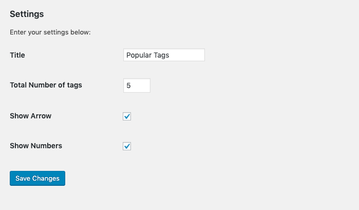 Display options