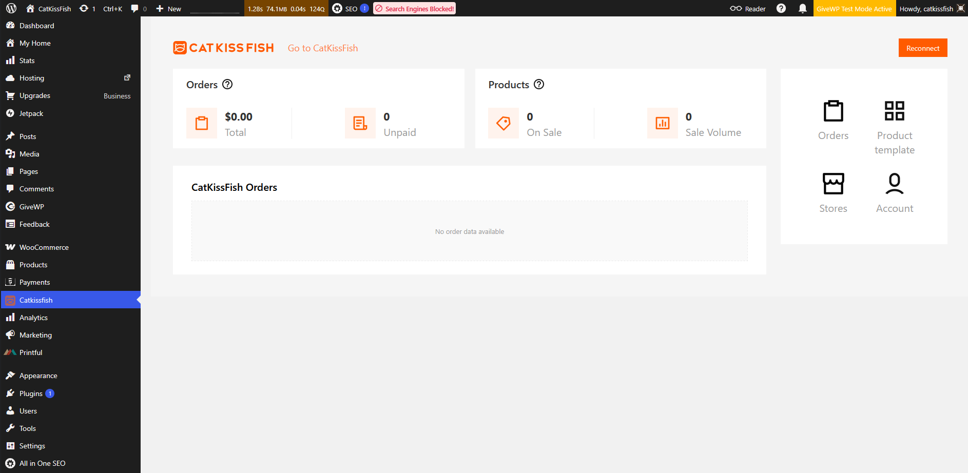 Catkissfish dashboard