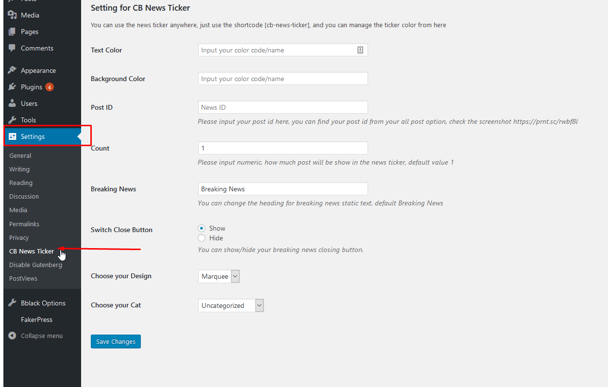 screenshot-1 admin panel