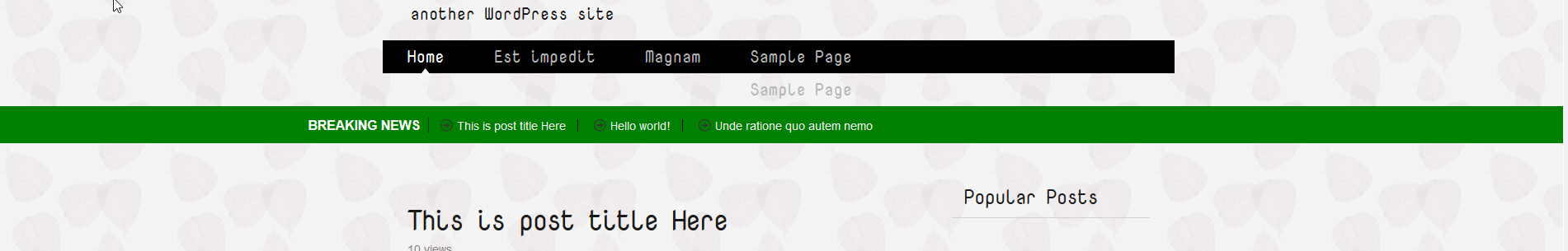 screenshot-5 news ticker custom design