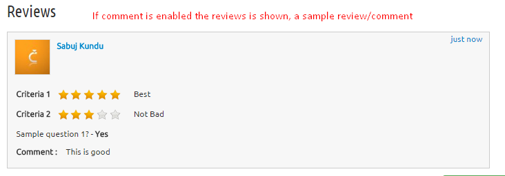 Rating Form edit view-1