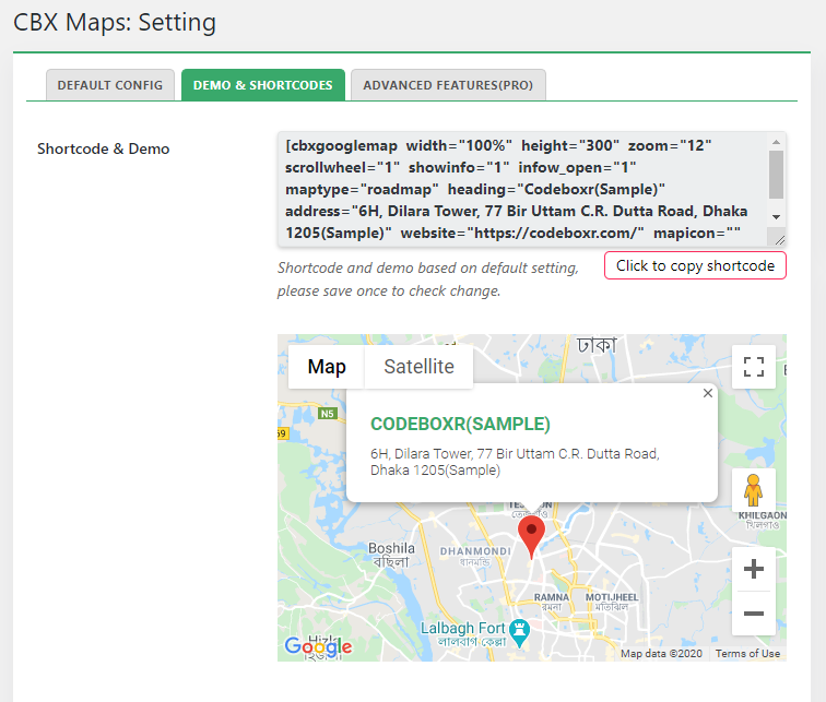 CBX Map admin post listing
