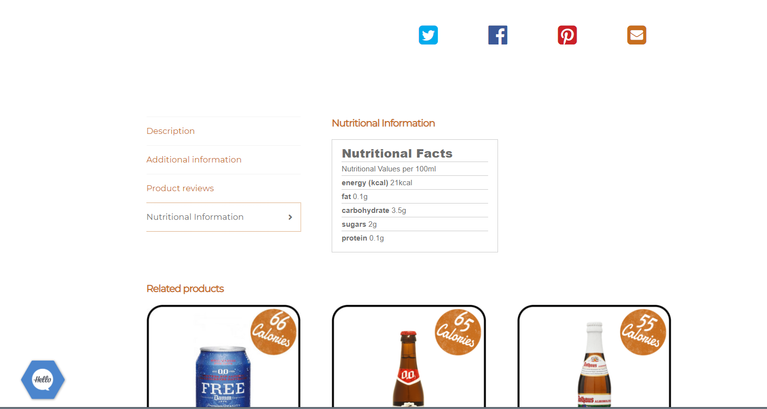 Label in seperate tab.