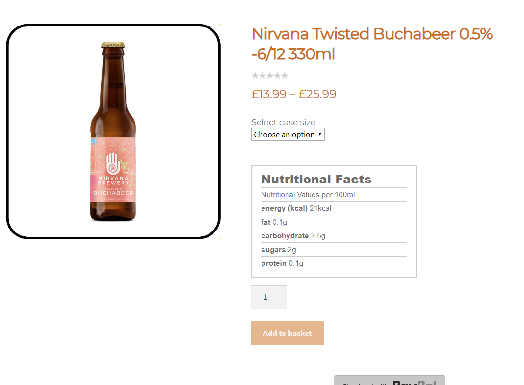 Label in product body.