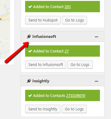 Send Contact form 7 entry to Infusionsoft using free Contact Form Entries Plugin.