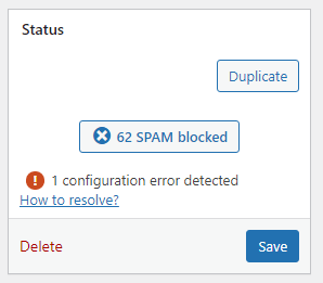 Total Number of Spam Blocked For Contact Form 7 Form