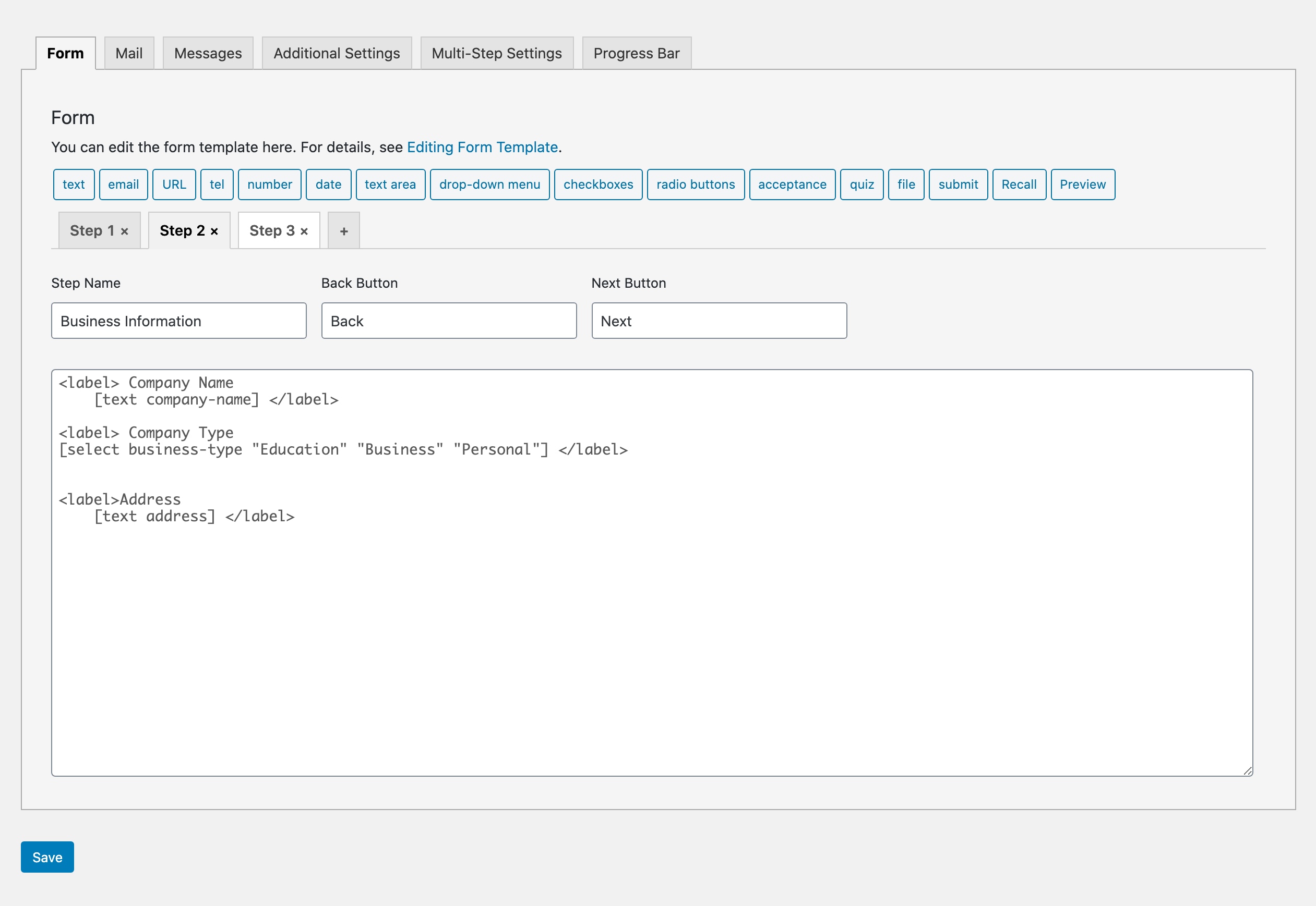 Multi-Step in Contact Form 7