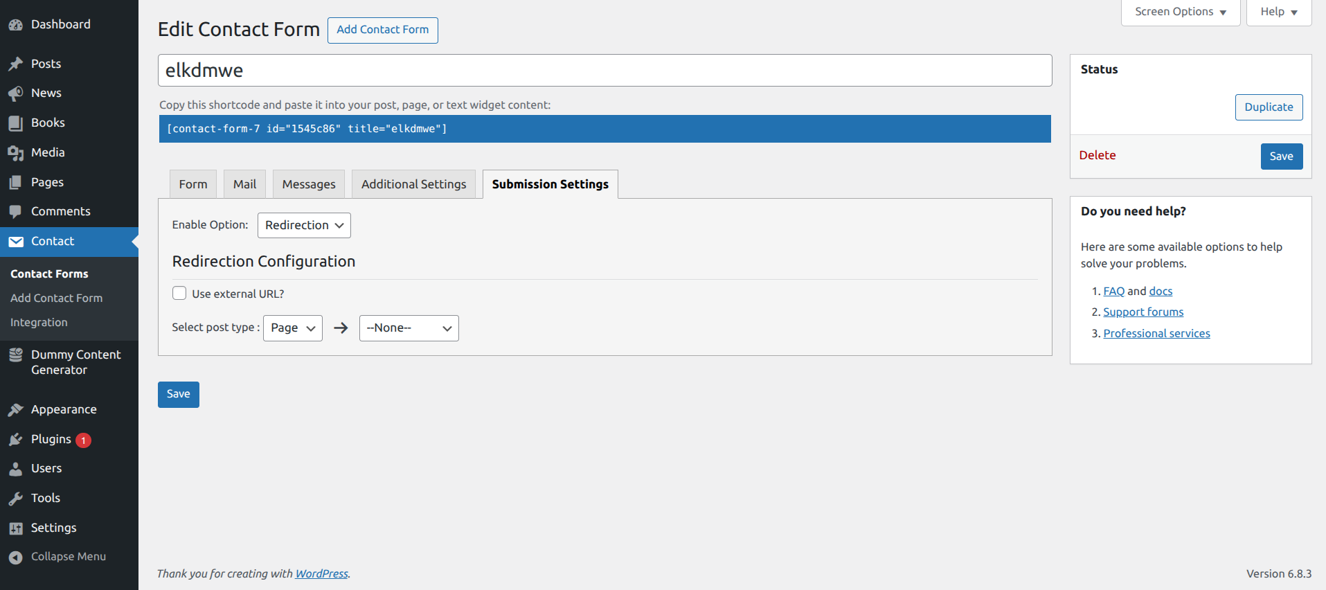 you can Enable/Disable setting
