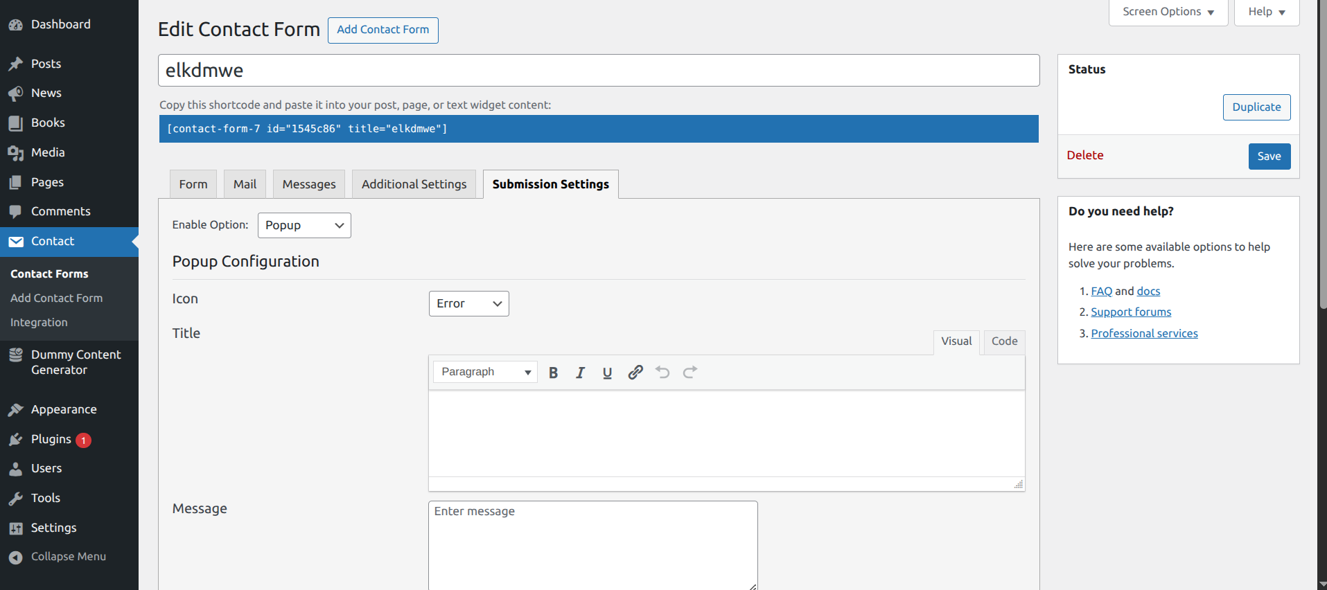 You can add Custom external URL here