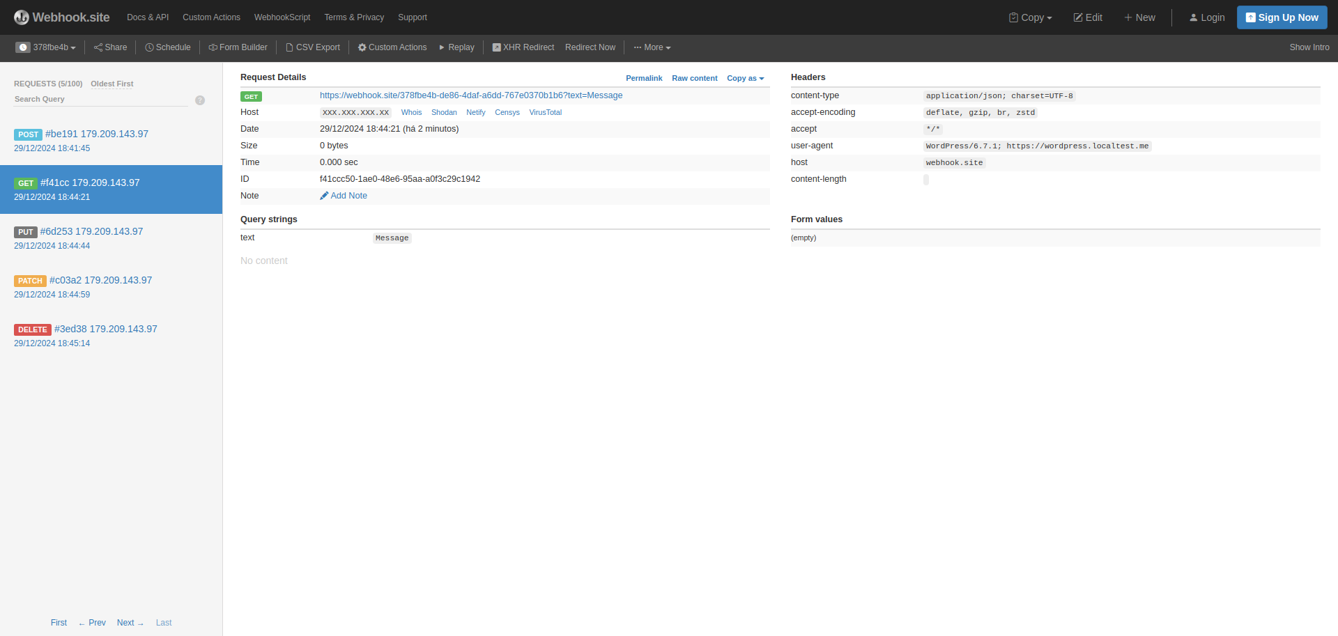 All request methods
