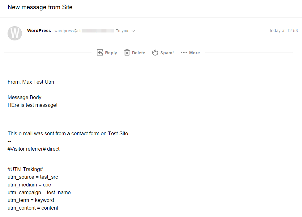 Mail example