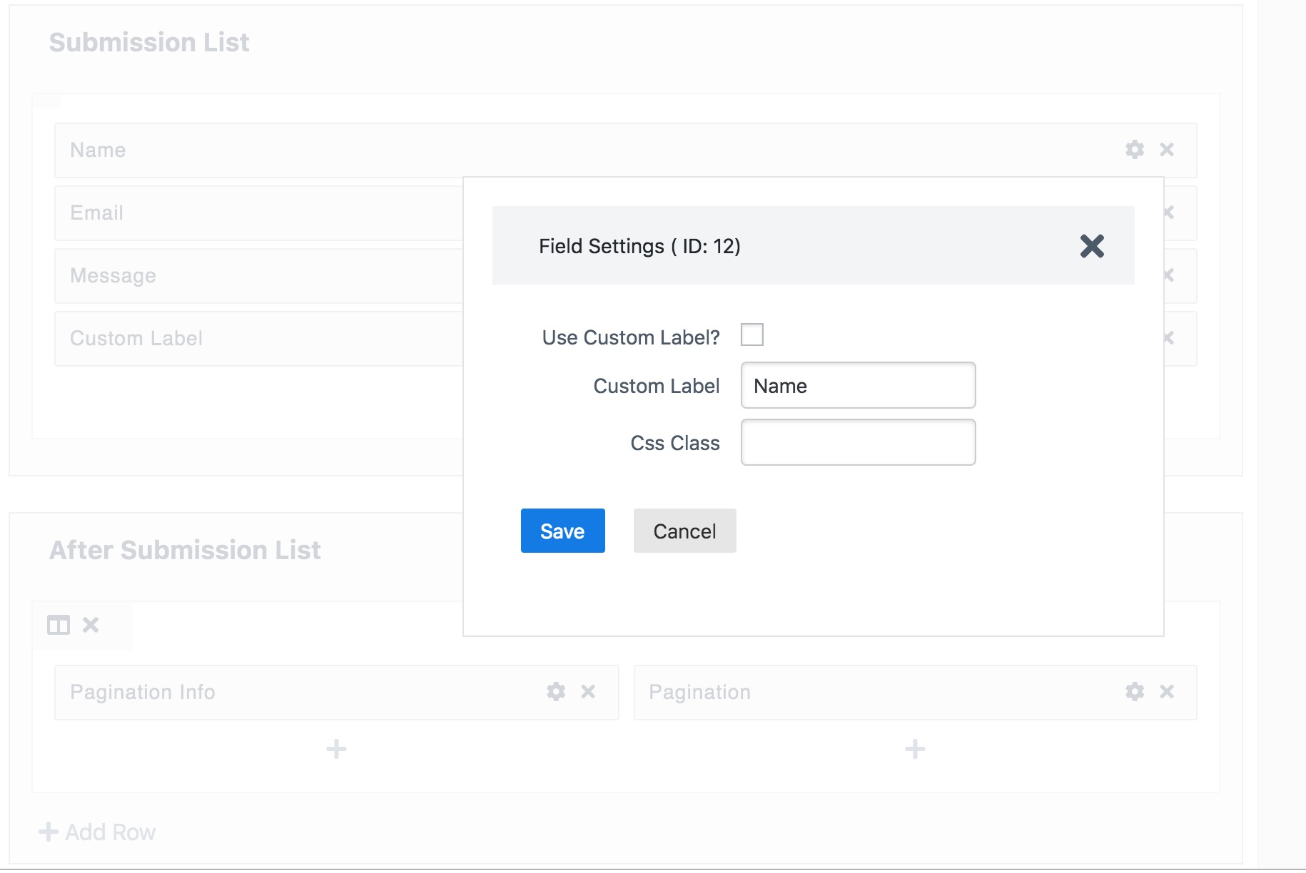 View Drag & Drop Builder.