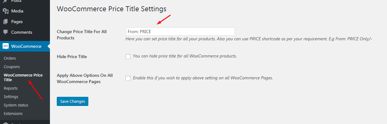 Same settings is you wish to apply on all your WooCommerce products.