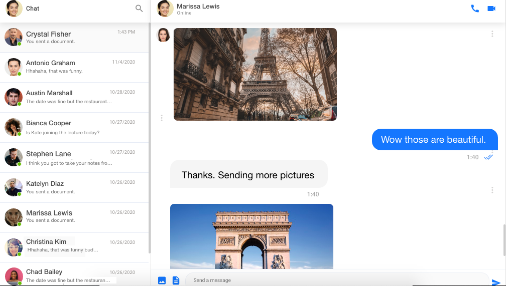 Full view of Channelize.io - Real-time Messaging and Video Calling