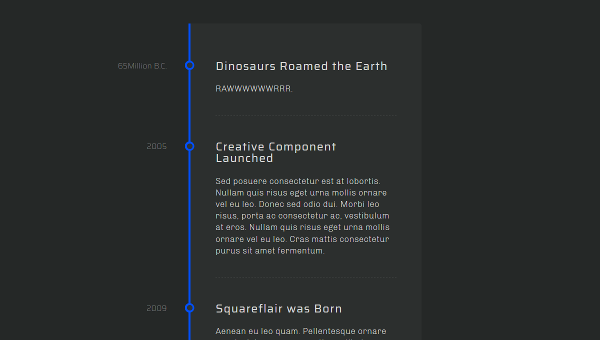 Vertical Segment Timeline Addon.