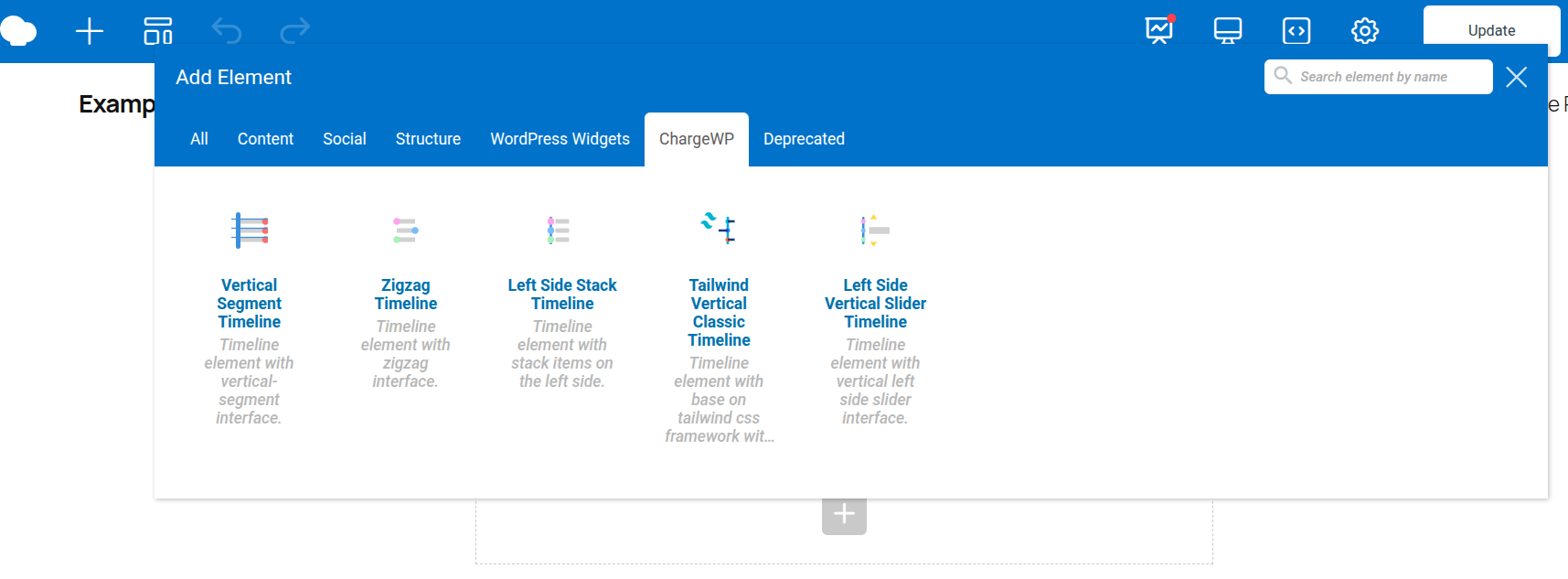 How to find plugin elements in Wpbakery editor.