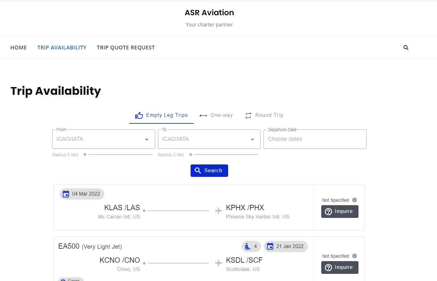 Availability Widget