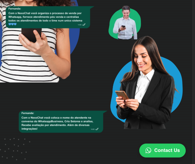 Floating button in action on the site