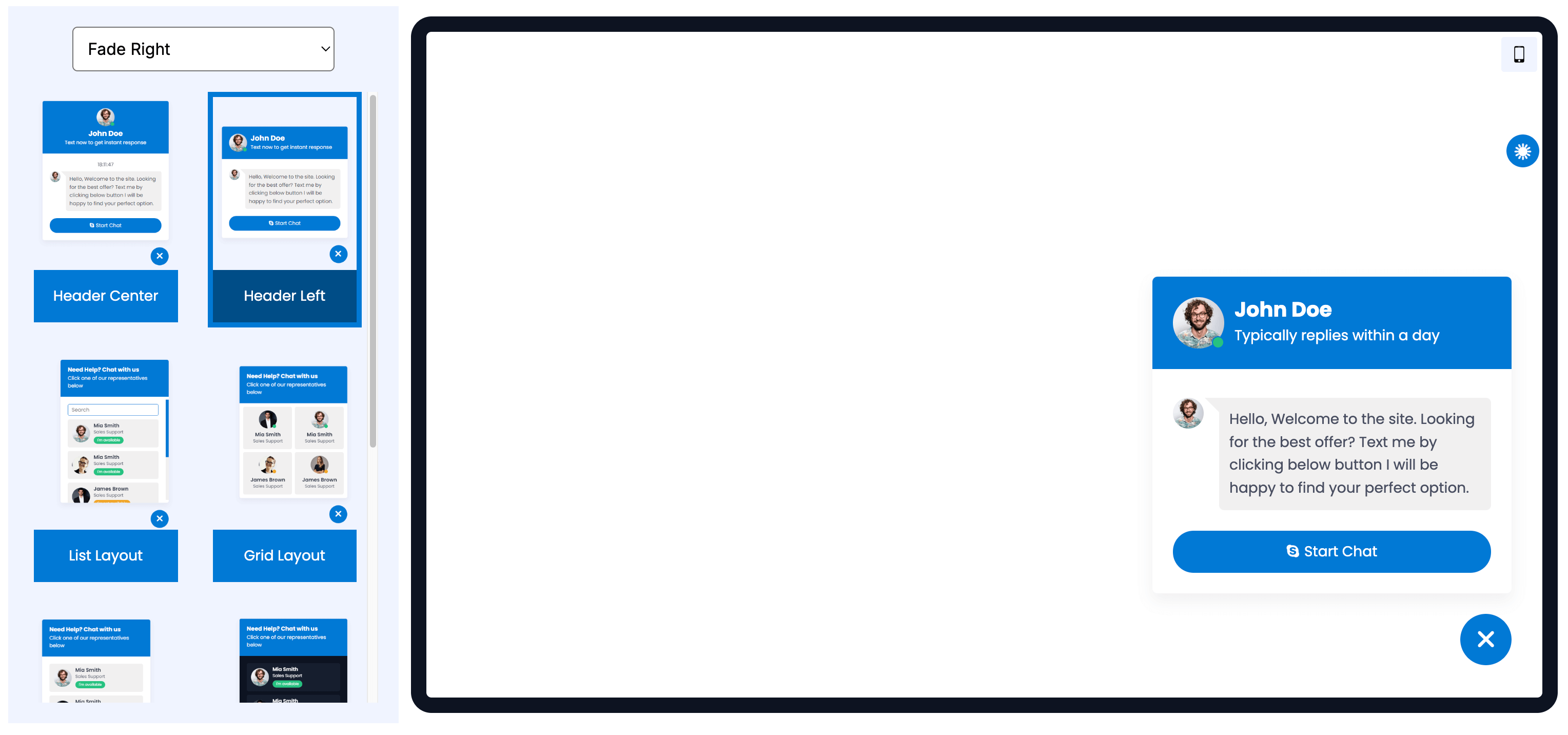 Left Header