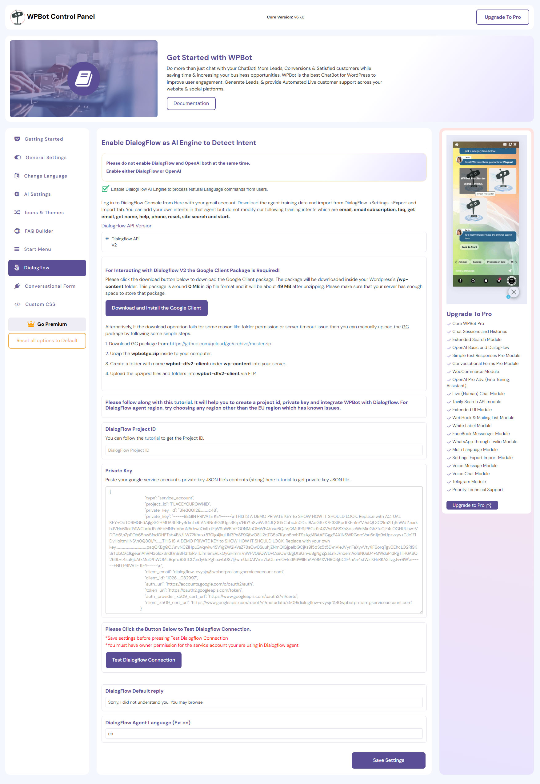 WPBot window Template 1