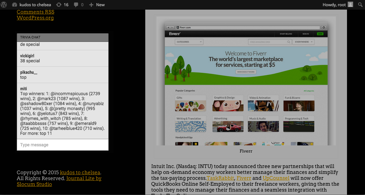 Chat window on your website - active chat