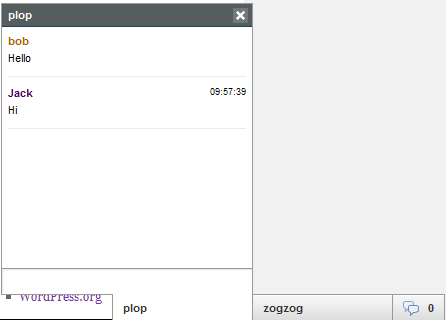 The chat form