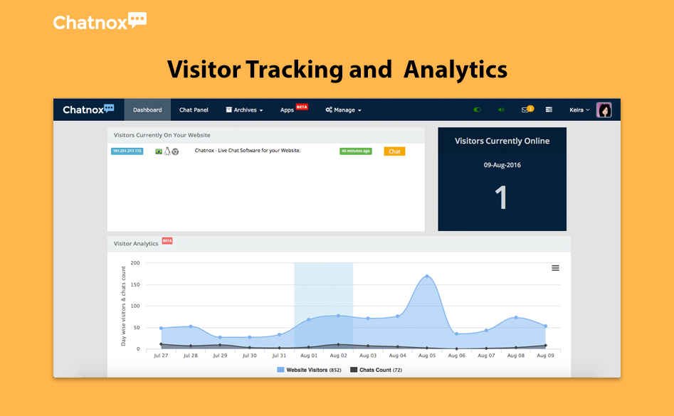 In-built Visitor Analytics (beta).