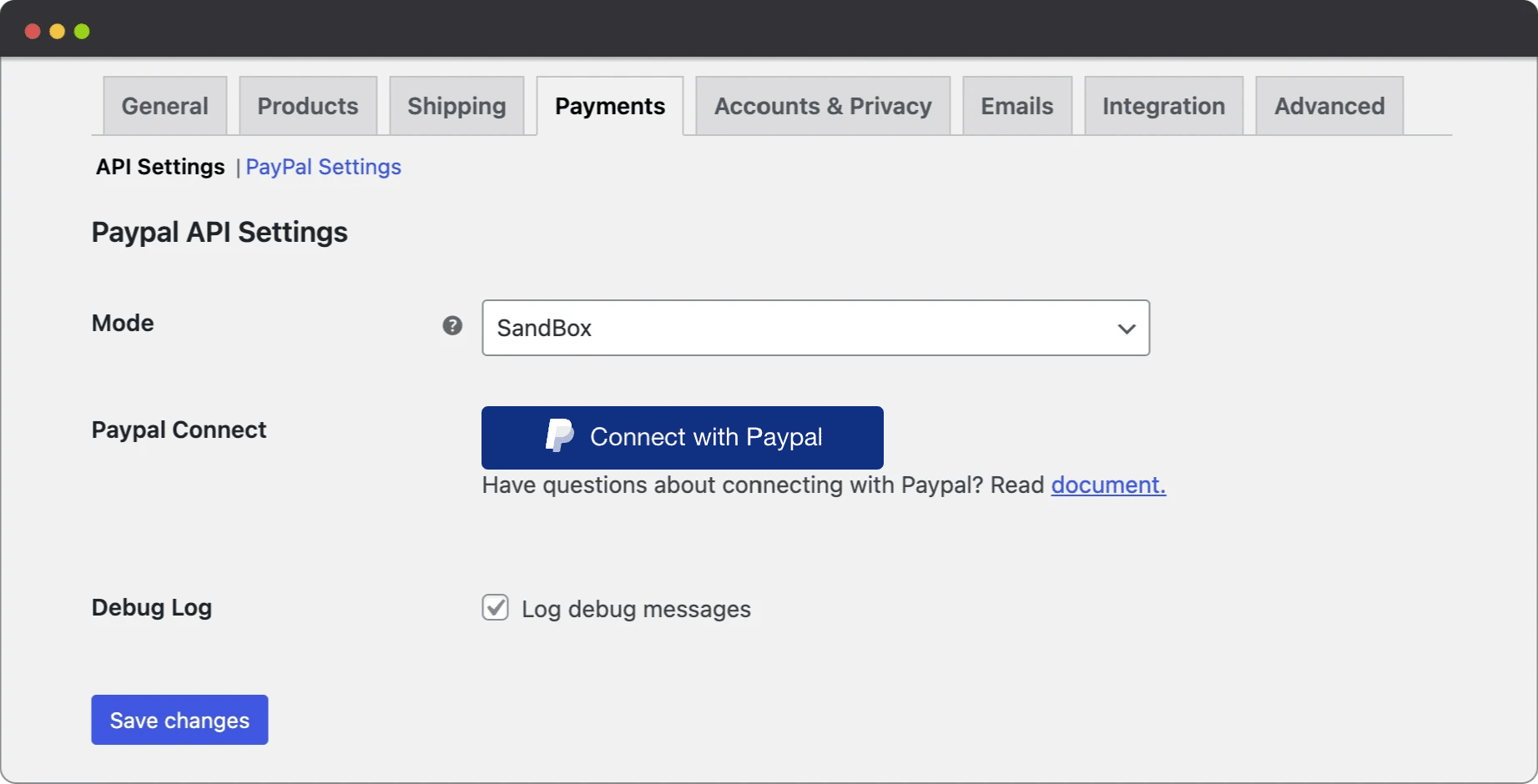 One click PayPal Connect