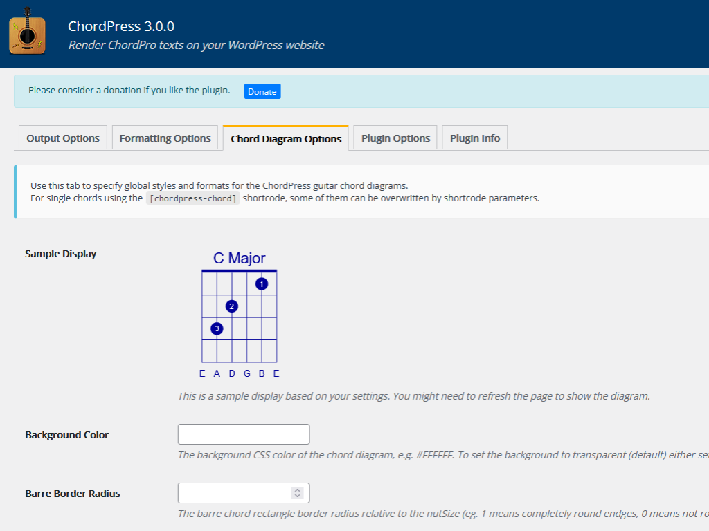 Chord Diagram Options