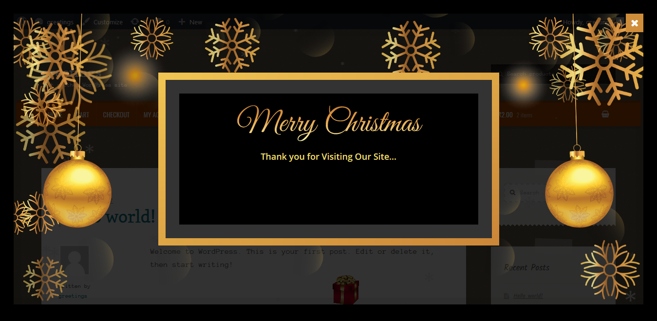 Christmas-Greetings Realtime Preview.