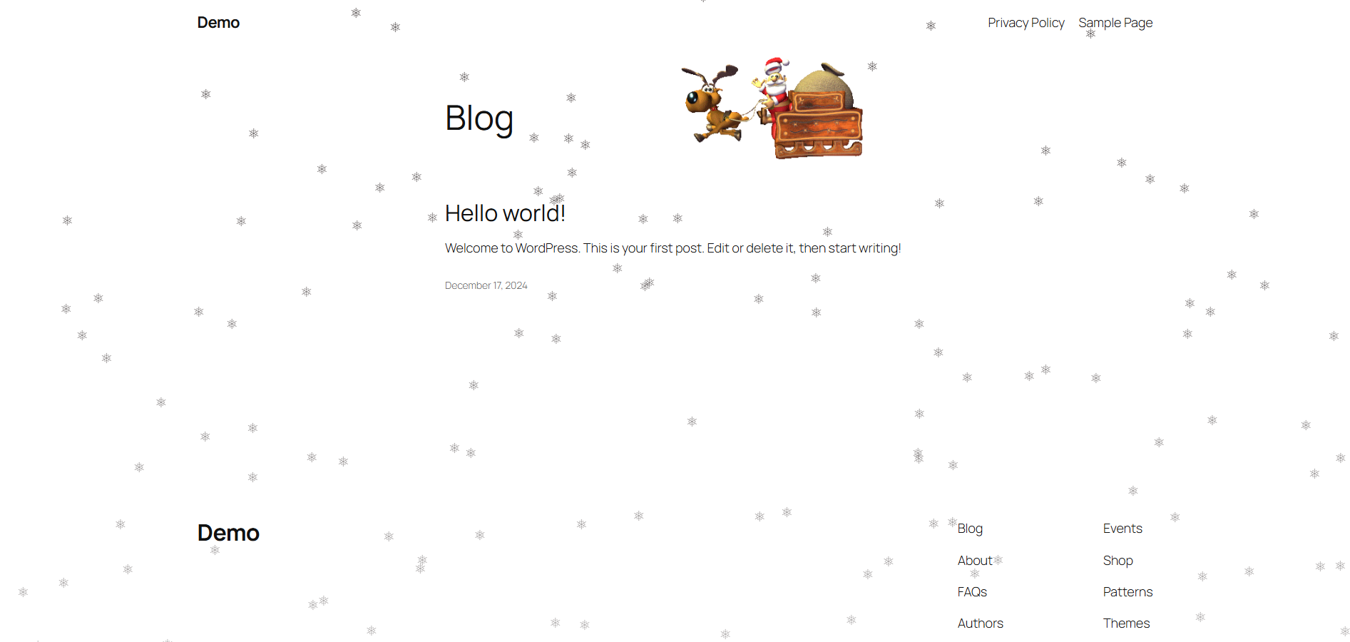 The Snow Effect on Frontend screenshot_2.png