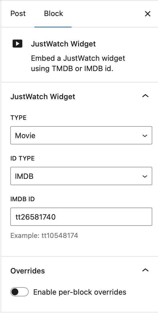 Block options with overrides disabled