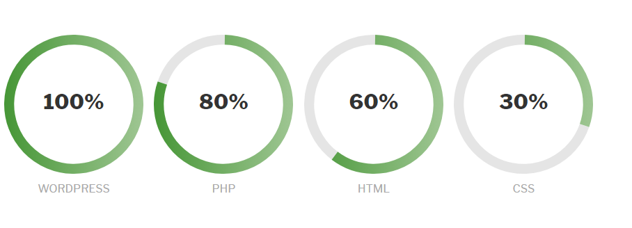 Disply circle progress bar.